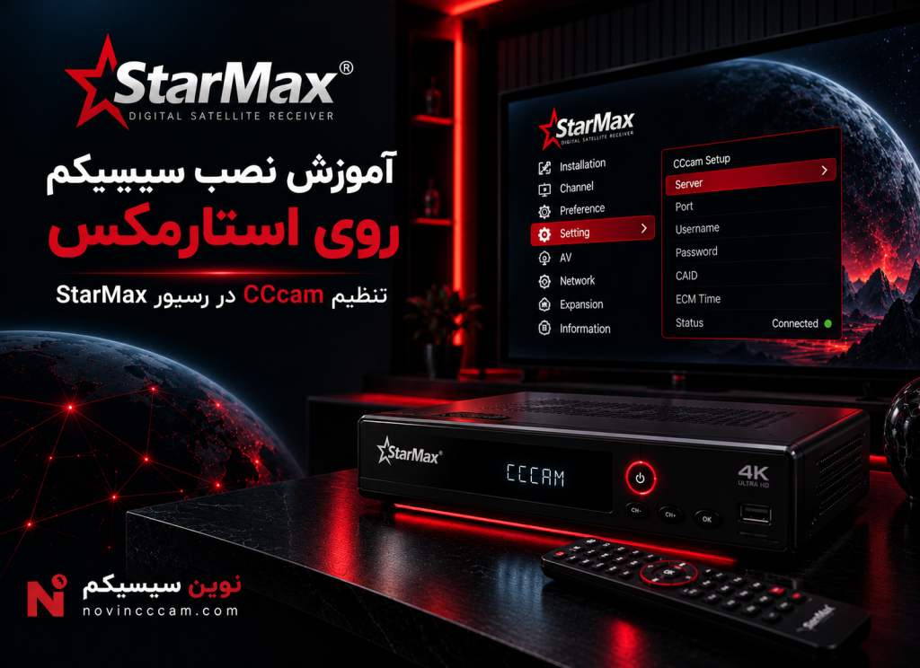 آموزش نصب سیسیکم روی رسیور استارمکس و تنظیم CCcam