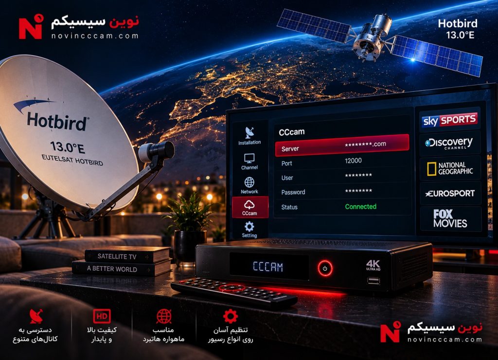سیسیکم برای هاتبرد و CCcam برای ماهواره Hotbird