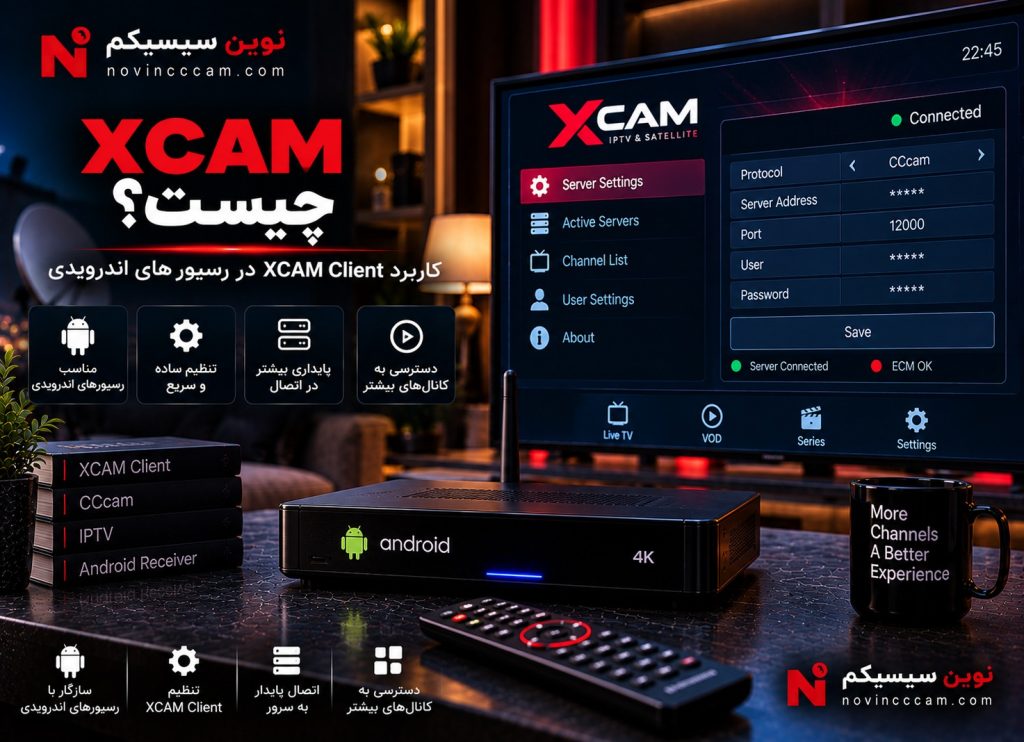 XCAM چیست و کاربرد XCAM Client در رسیور اندرویدی